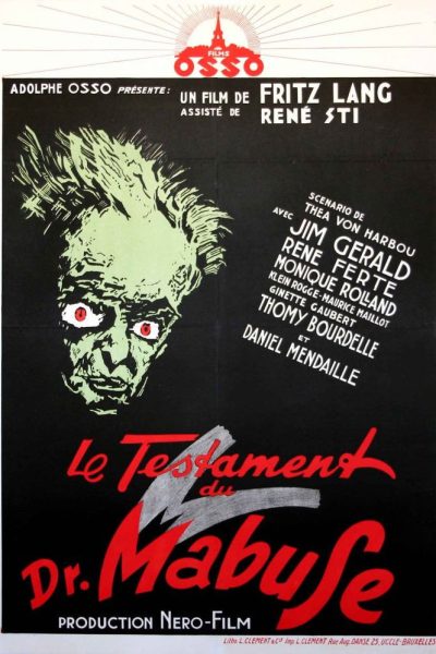 Poster for the movie "The Testament of Dr. Mabuse"