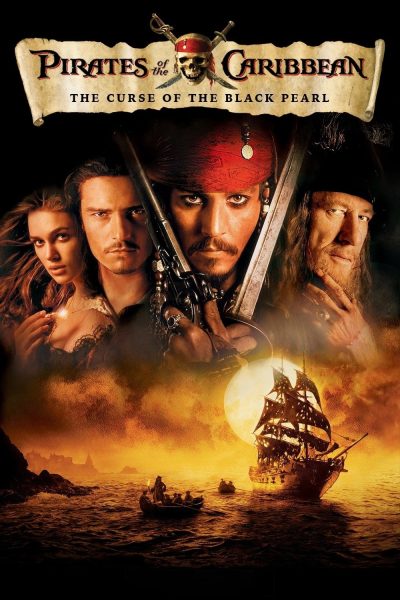 Poster for the movie "Pirates of the Caribbean: The Curse of the Black Pearl"